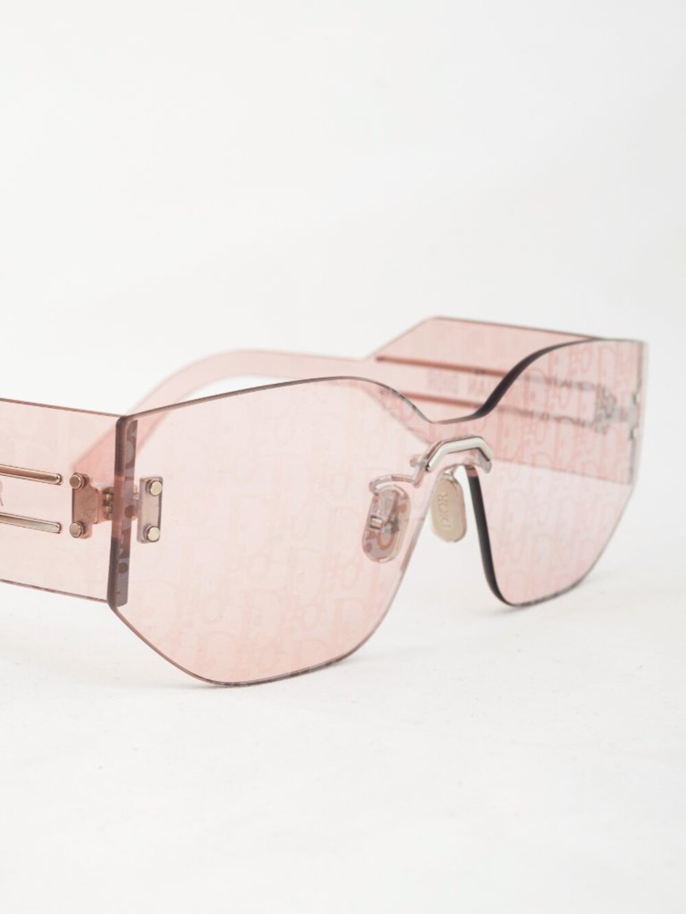 Christian Dior DiorClub M6U Pink Monogram Shield Sunglasses - Picture 5 of 9